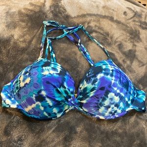 Criss cross padded/push up bathing suit top - Never been worn